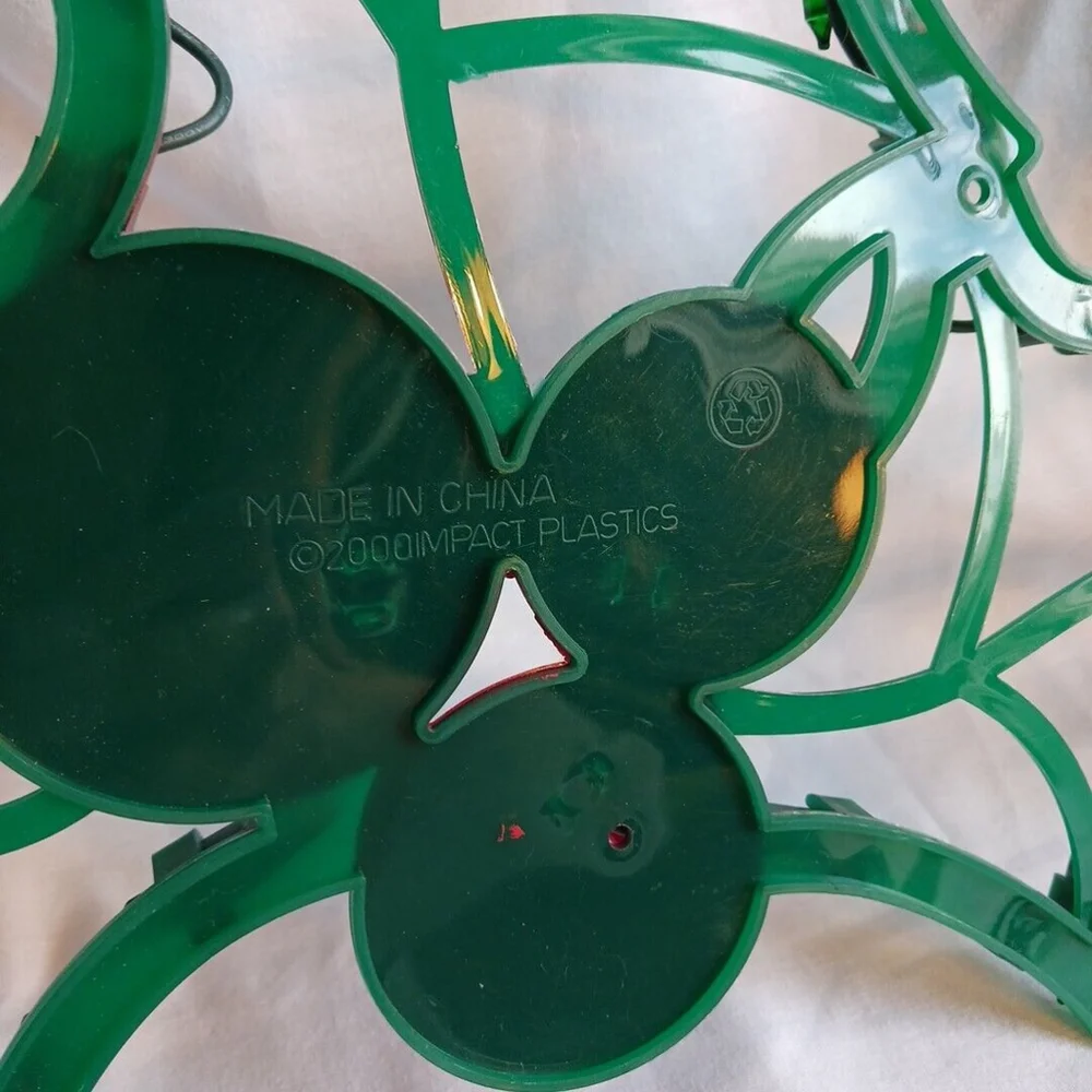 Vintage Christmas Holly Lighted Holiday Decor